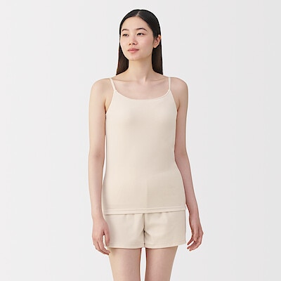 婦人　コットンベロアブラキャミソール