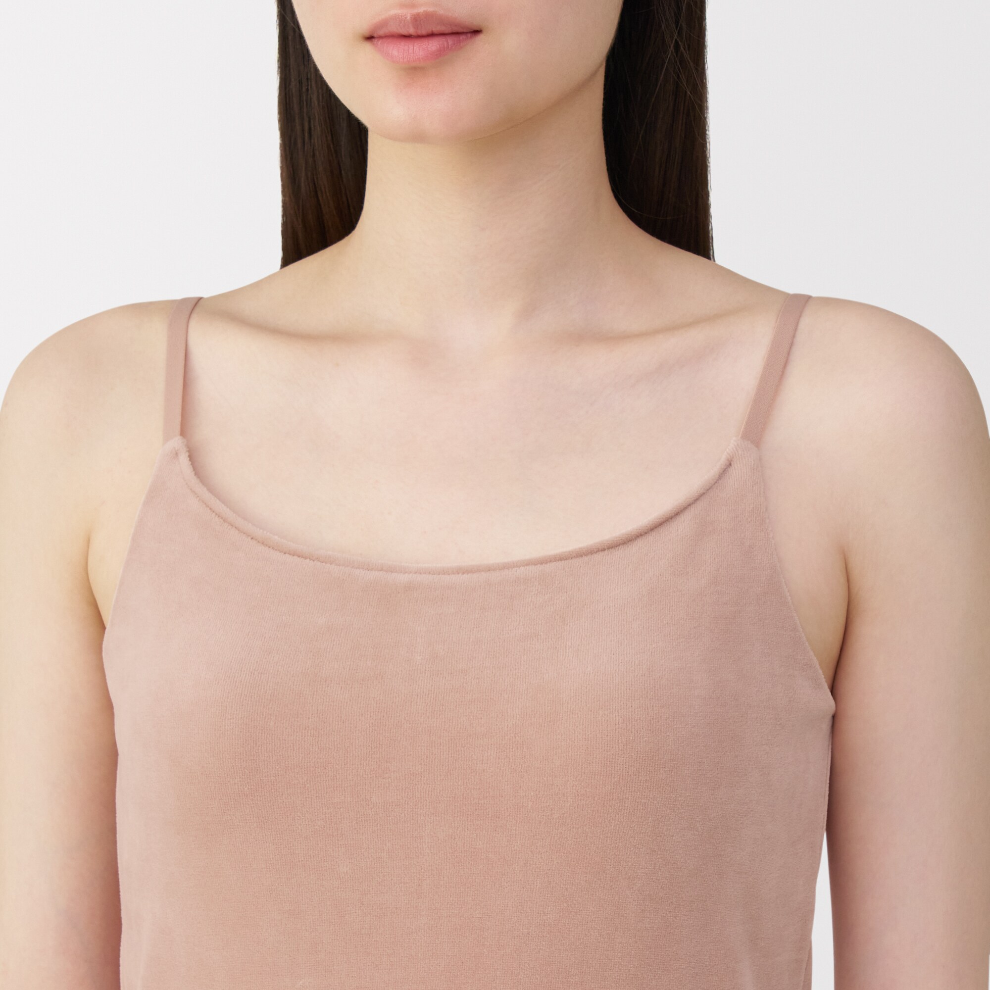 婦人　コットンベロアブラキャミソール