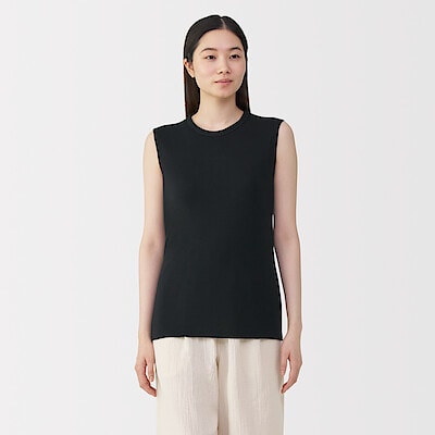 婦人　ウールスリーブレスＴシャツ