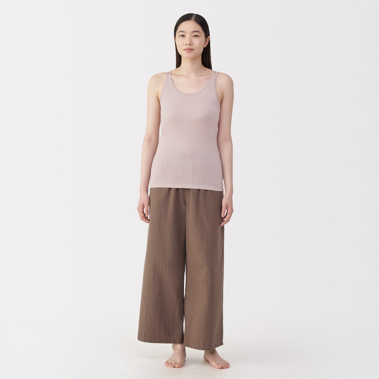 婦人　シルクタンクトップ