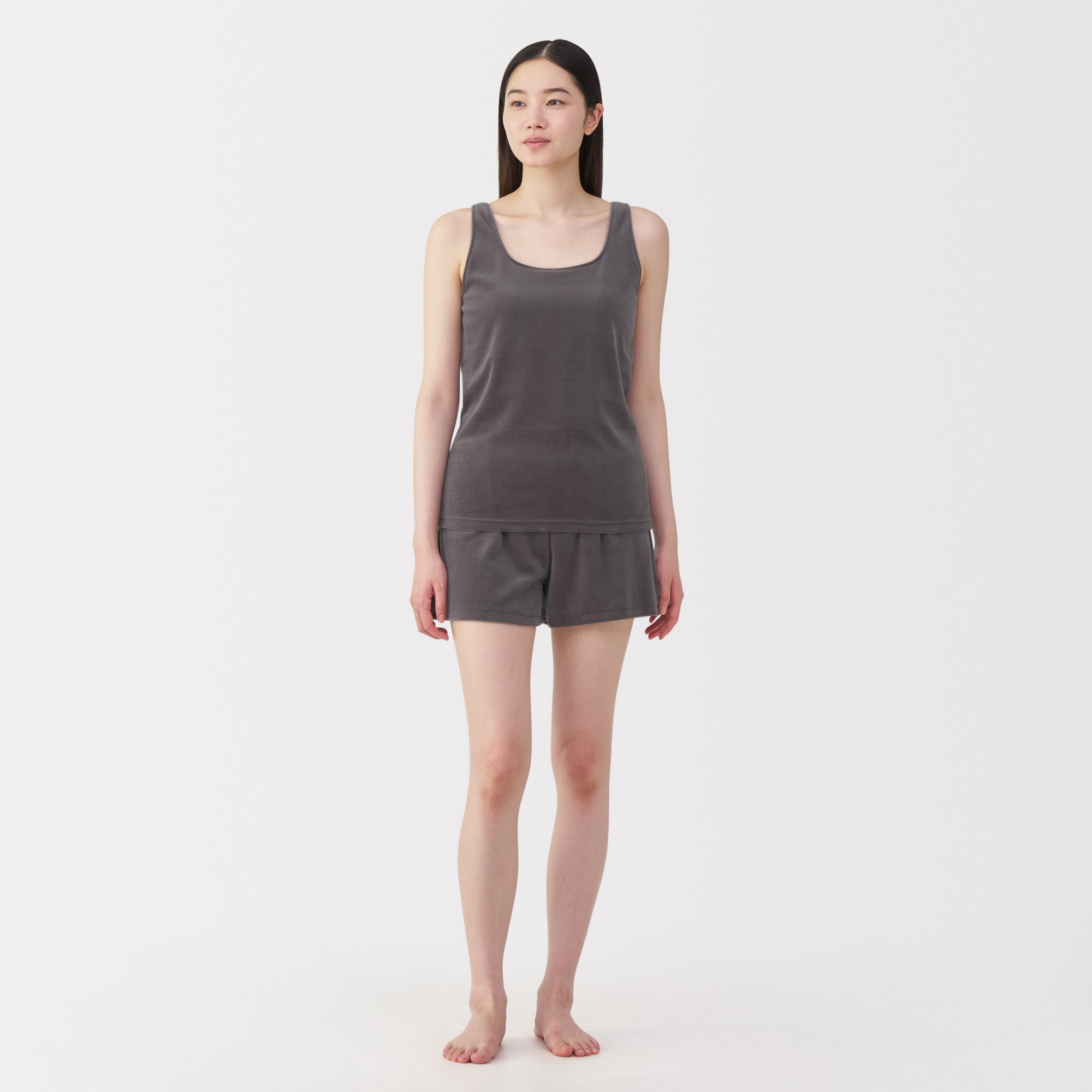 婦人　コットンベロアタンクトップ