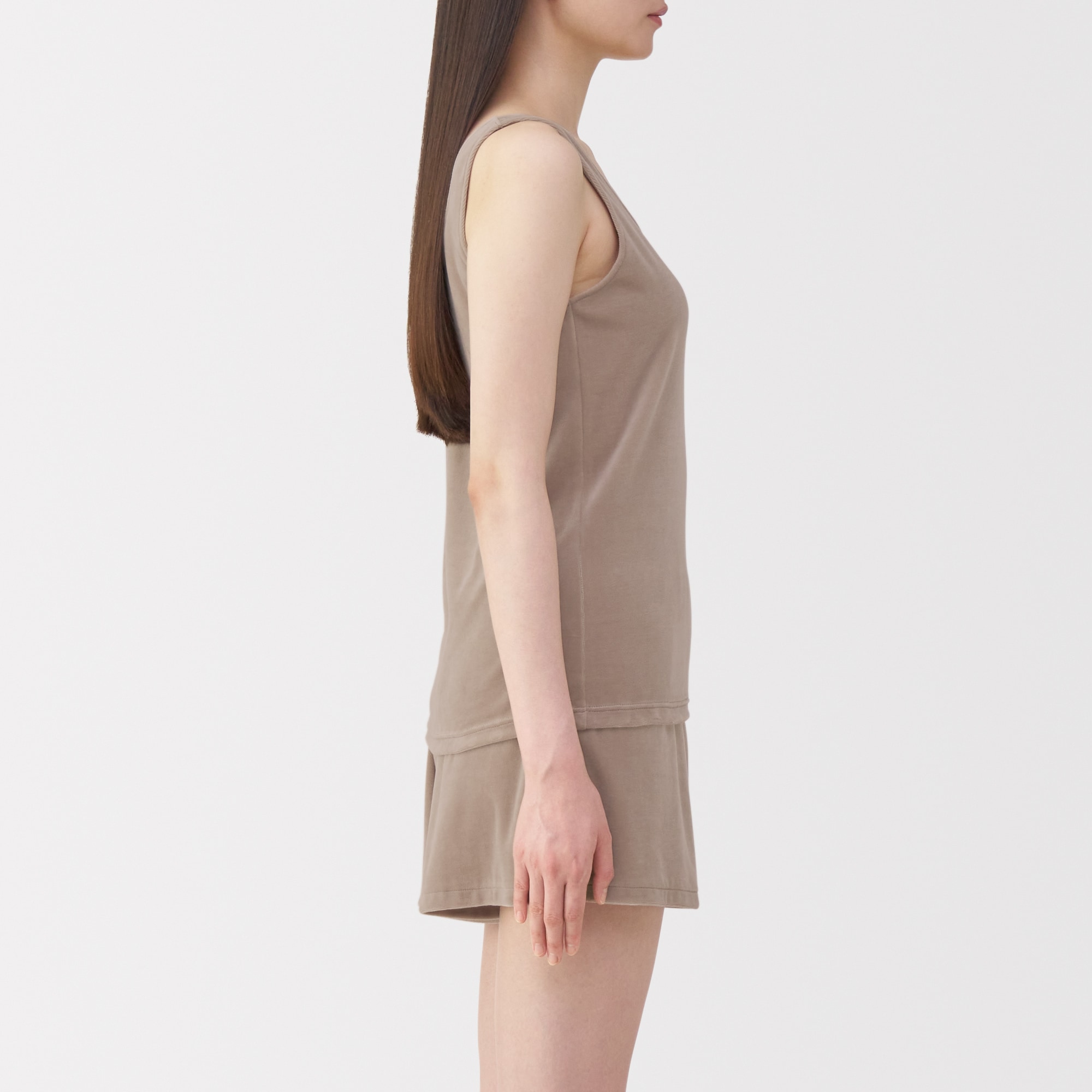 婦人　コットンベロアタンクトップ