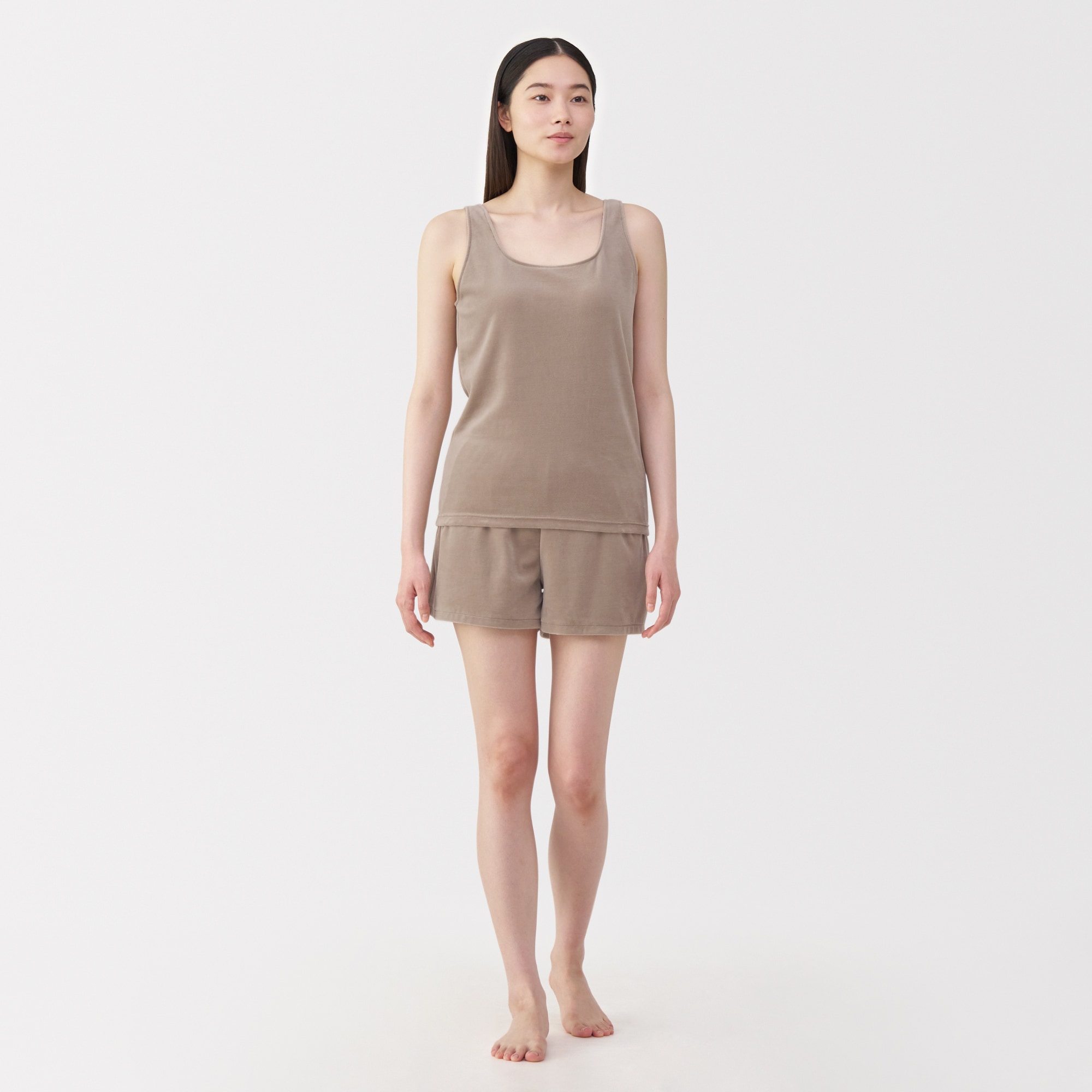 婦人　コットンベロアタンクトップ