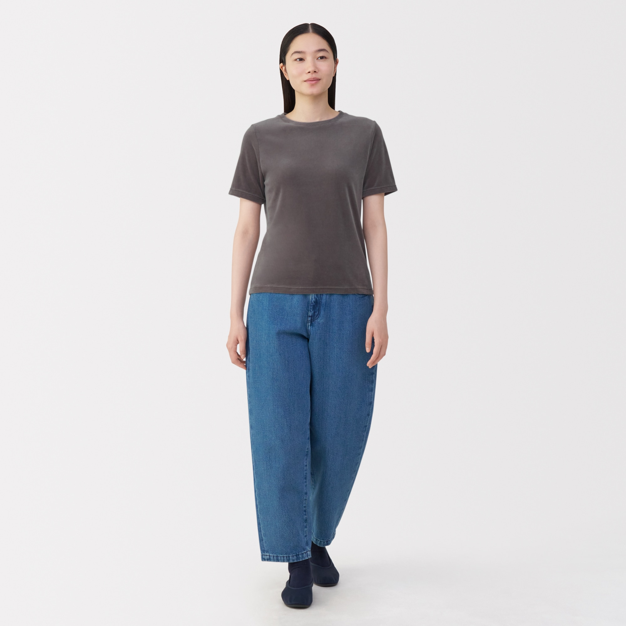 婦人　コットンベロア半袖Ｔシャツ