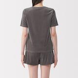 婦人　コットンベロア半袖Ｔシャツ