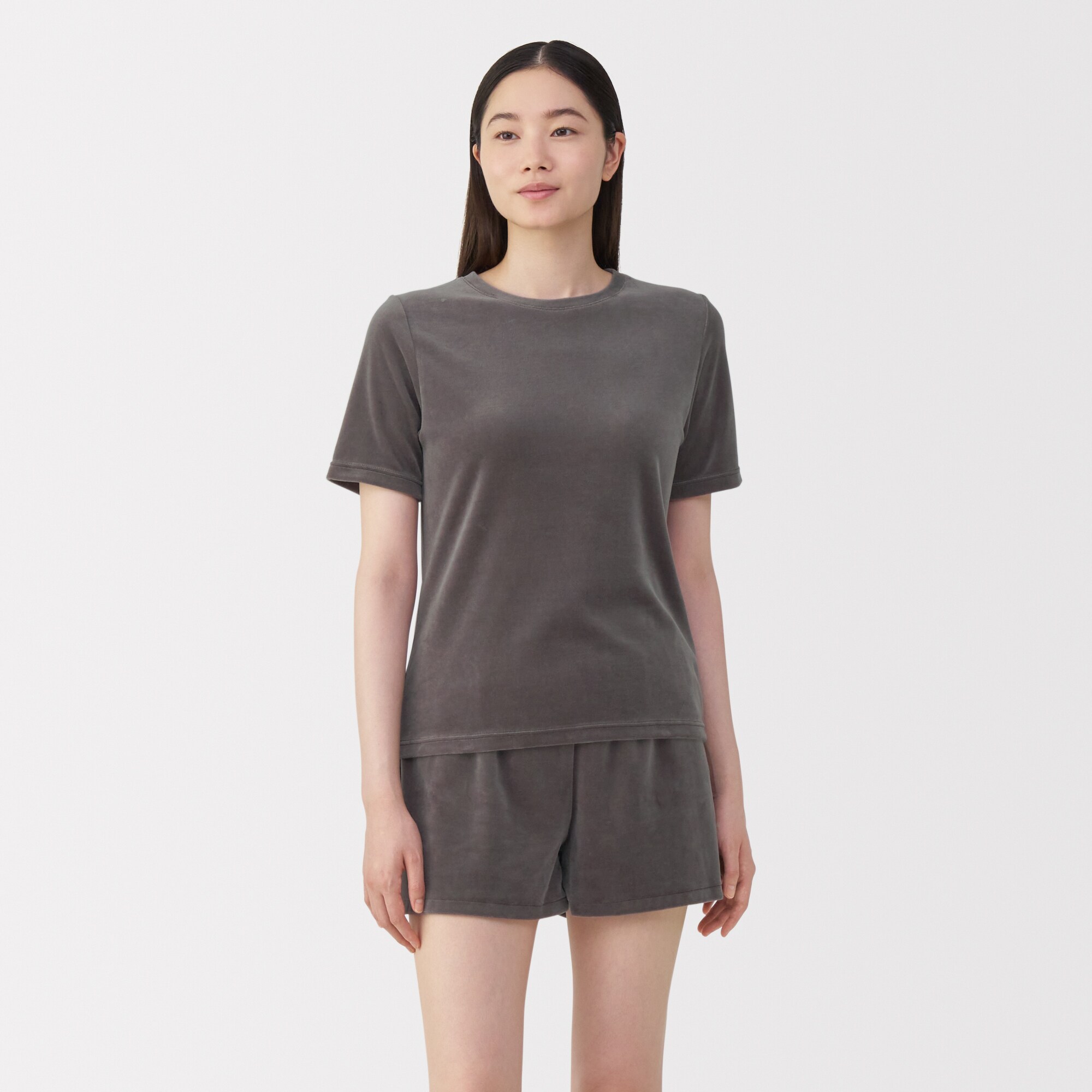 婦人　コットンベロア半袖Ｔシャツ