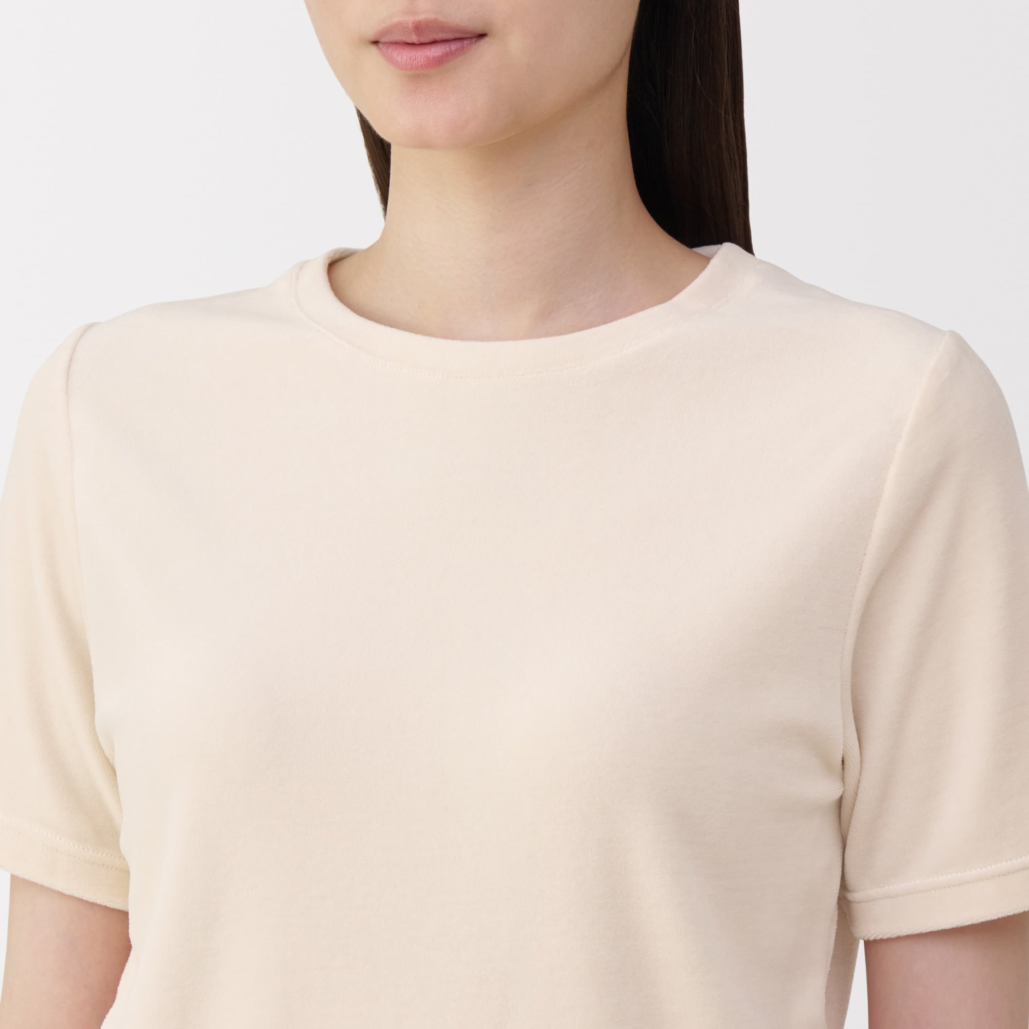 婦人　コットンベロア半袖Ｔシャツ