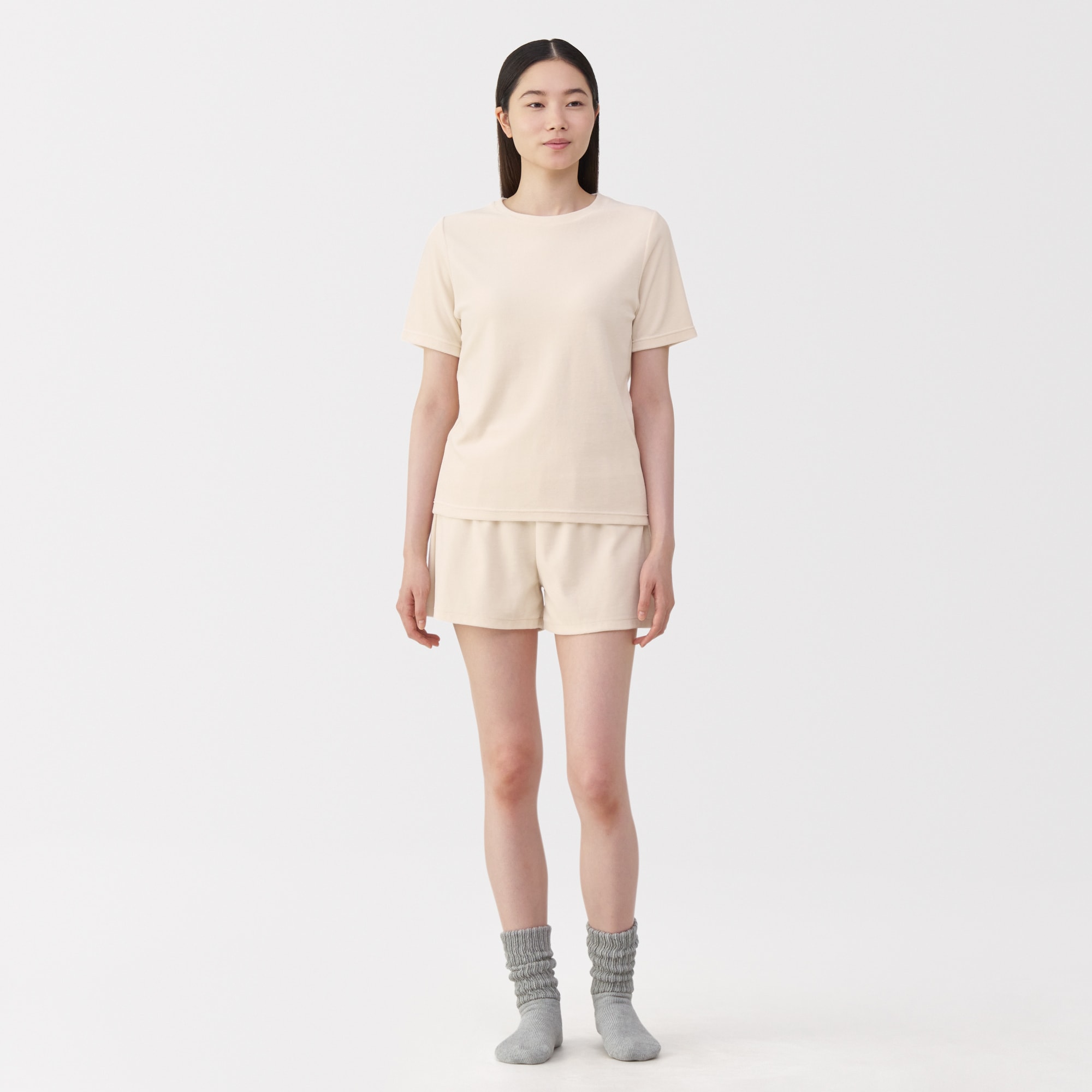 婦人　コットンベロア半袖Ｔシャツ