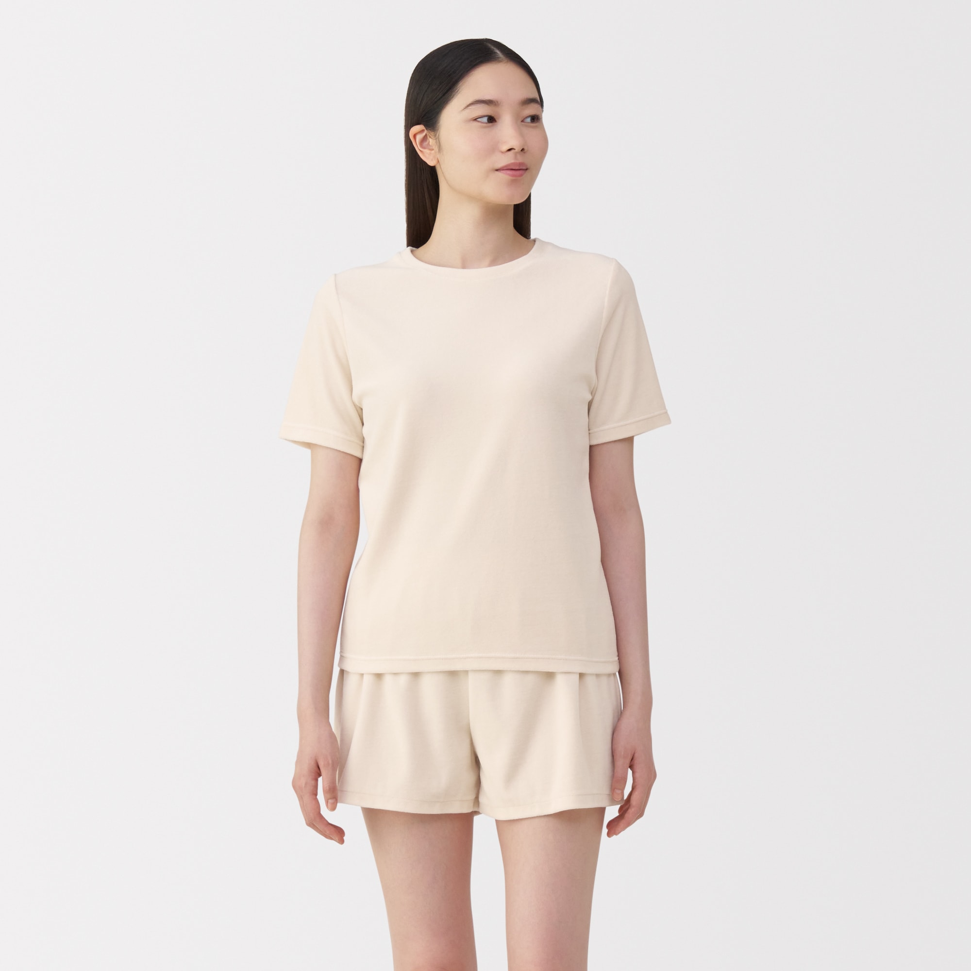 婦人　コットンベロア半袖Ｔシャツ