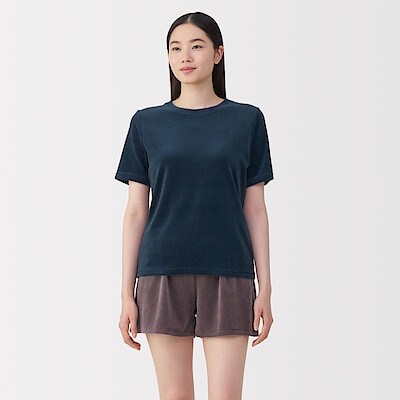 婦人　コットンベロア半袖Ｔシャツ