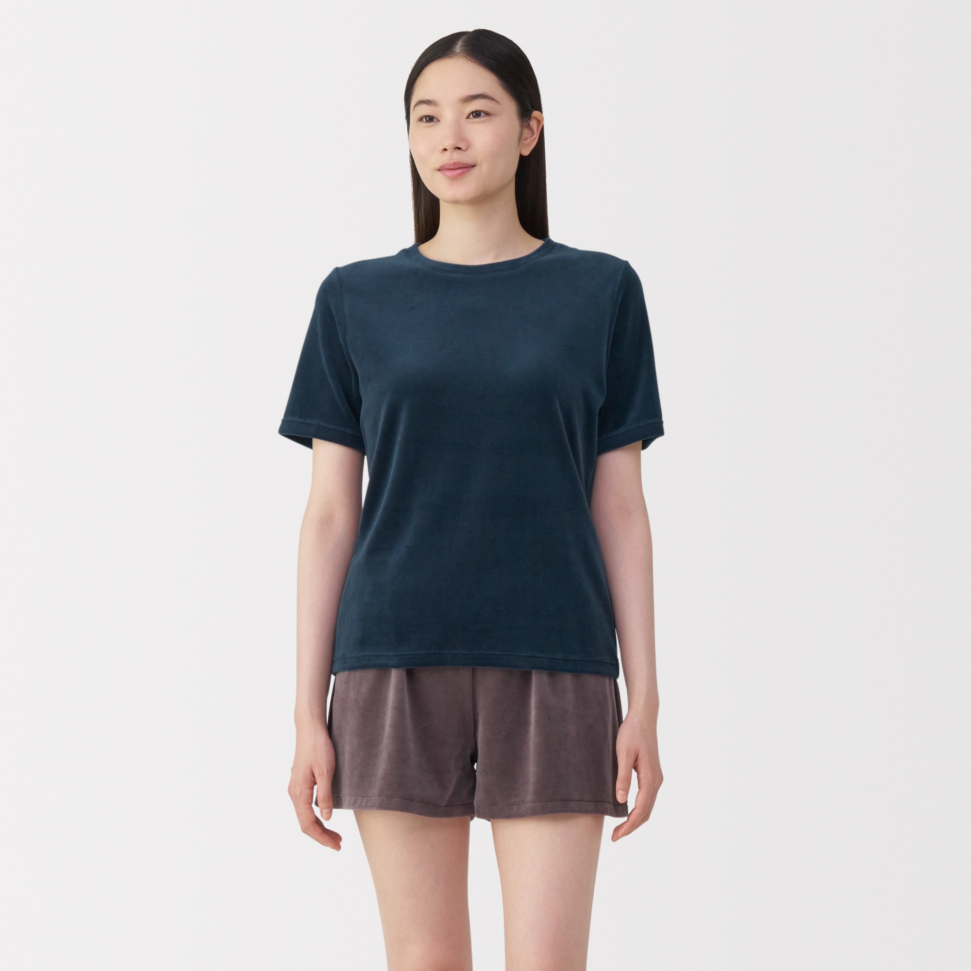 婦人　コットンベロア半袖Ｔシャツ