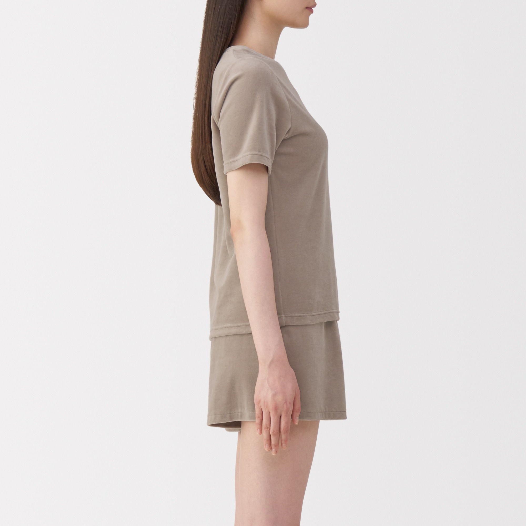 婦人　コットンベロア半袖Ｔシャツ