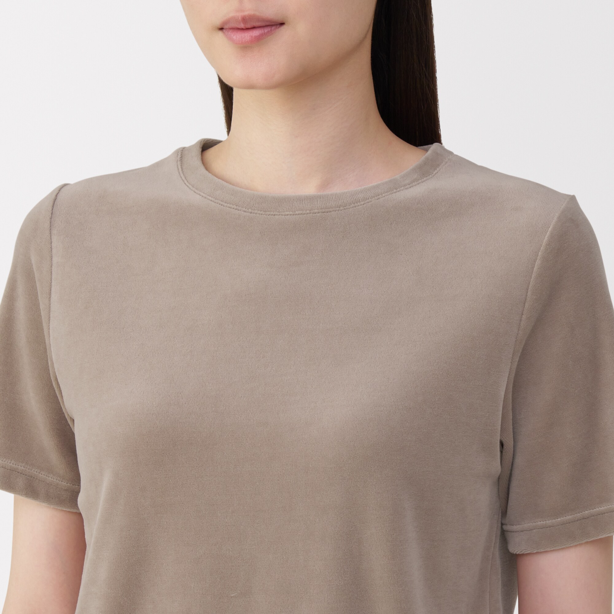 婦人　コットンベロア半袖Ｔシャツ