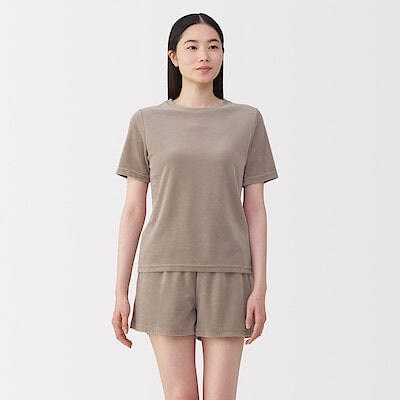 【８月上旬発売予定】婦人　コットンベロア半袖Ｔシャツ