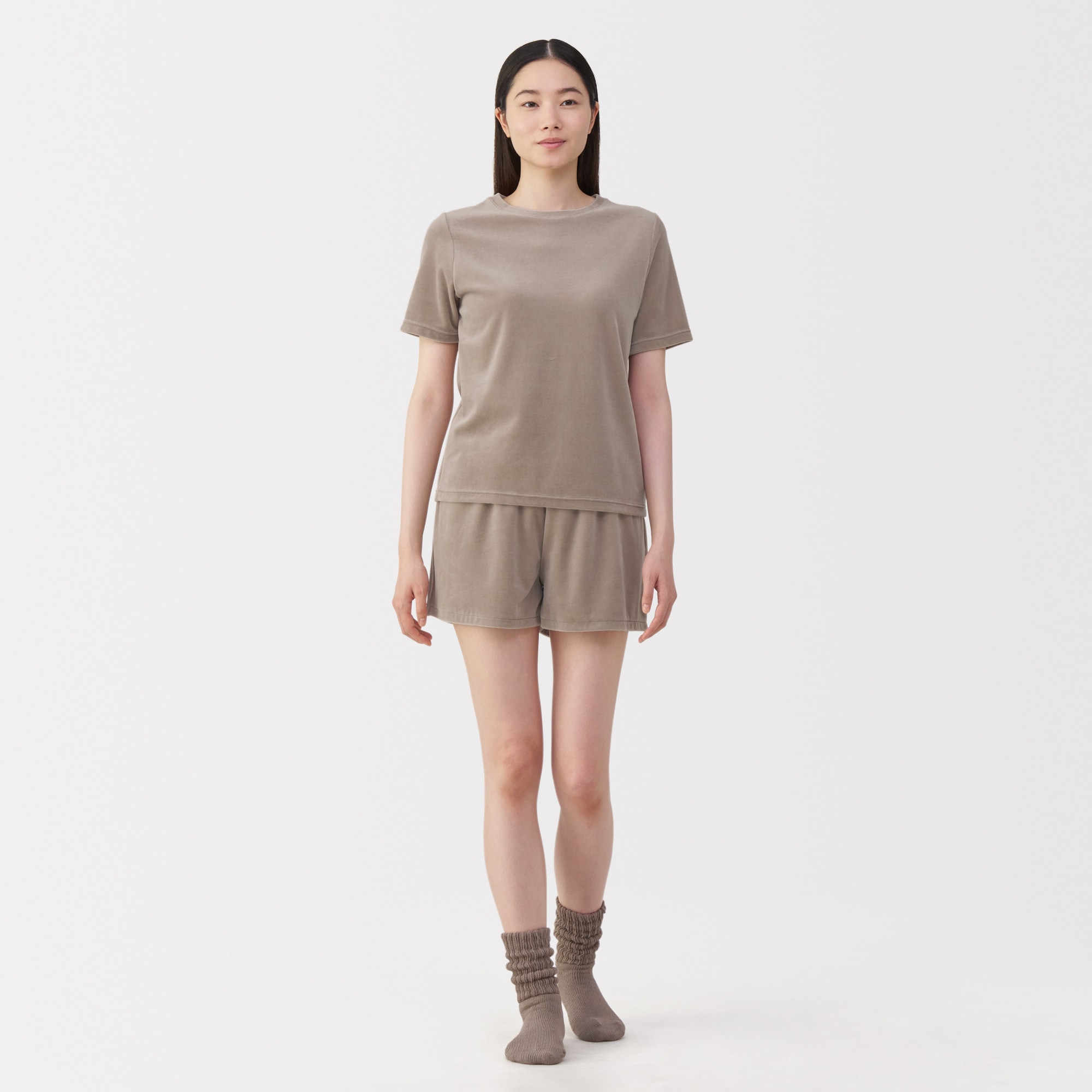 婦人　コットンベロア半袖Ｔシャツ