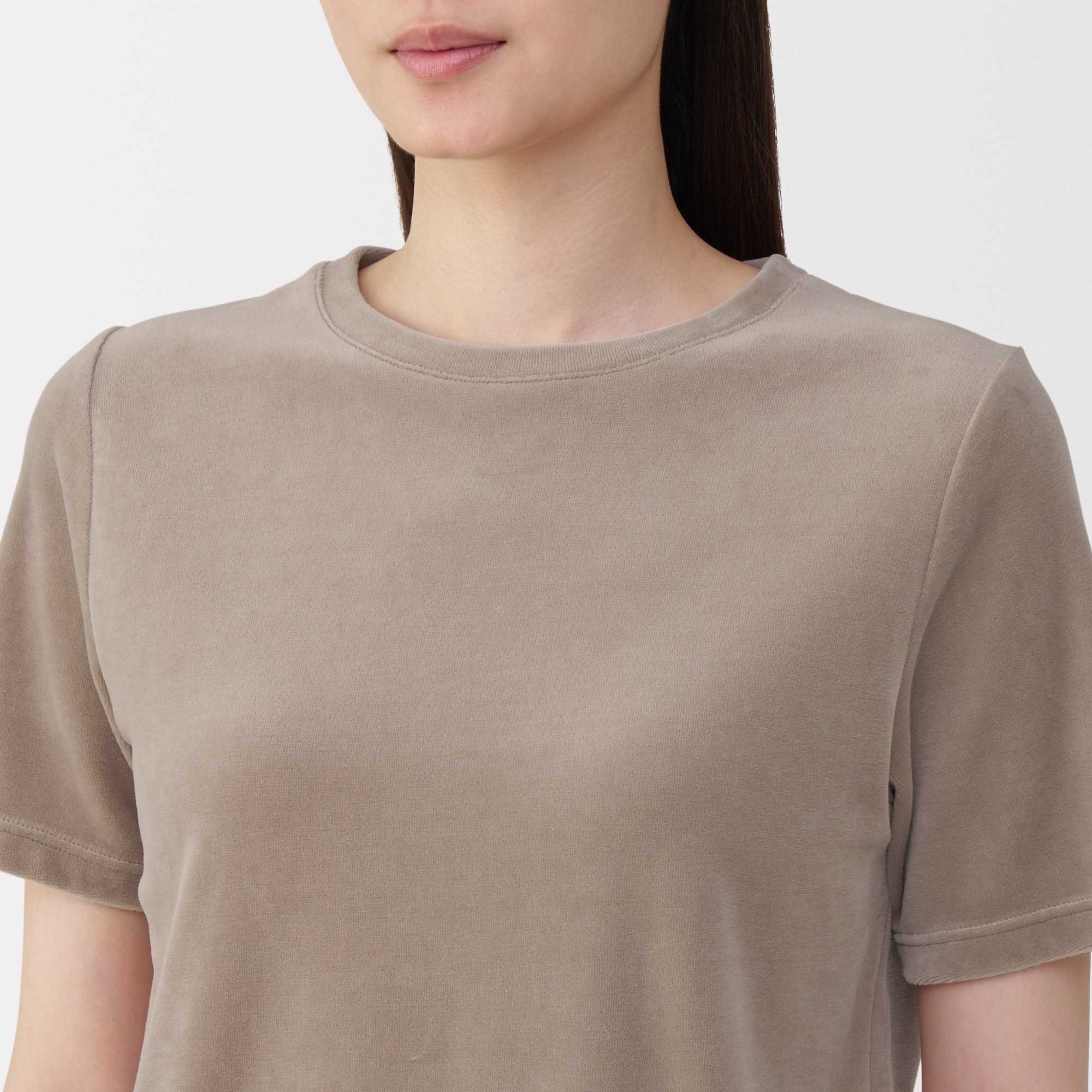 婦人　コットンベロア半袖Ｔシャツ