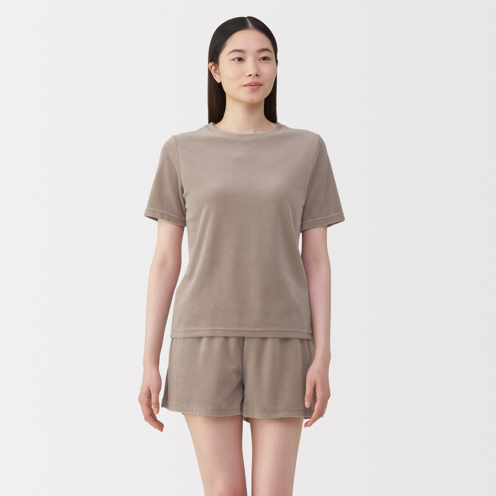 婦人　コットンベロア半袖Ｔシャツ