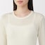 婦人　ウールクルーネック長袖Ｔシャツ