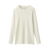 婦人　ウールクルーネック長袖Ｔシャツ