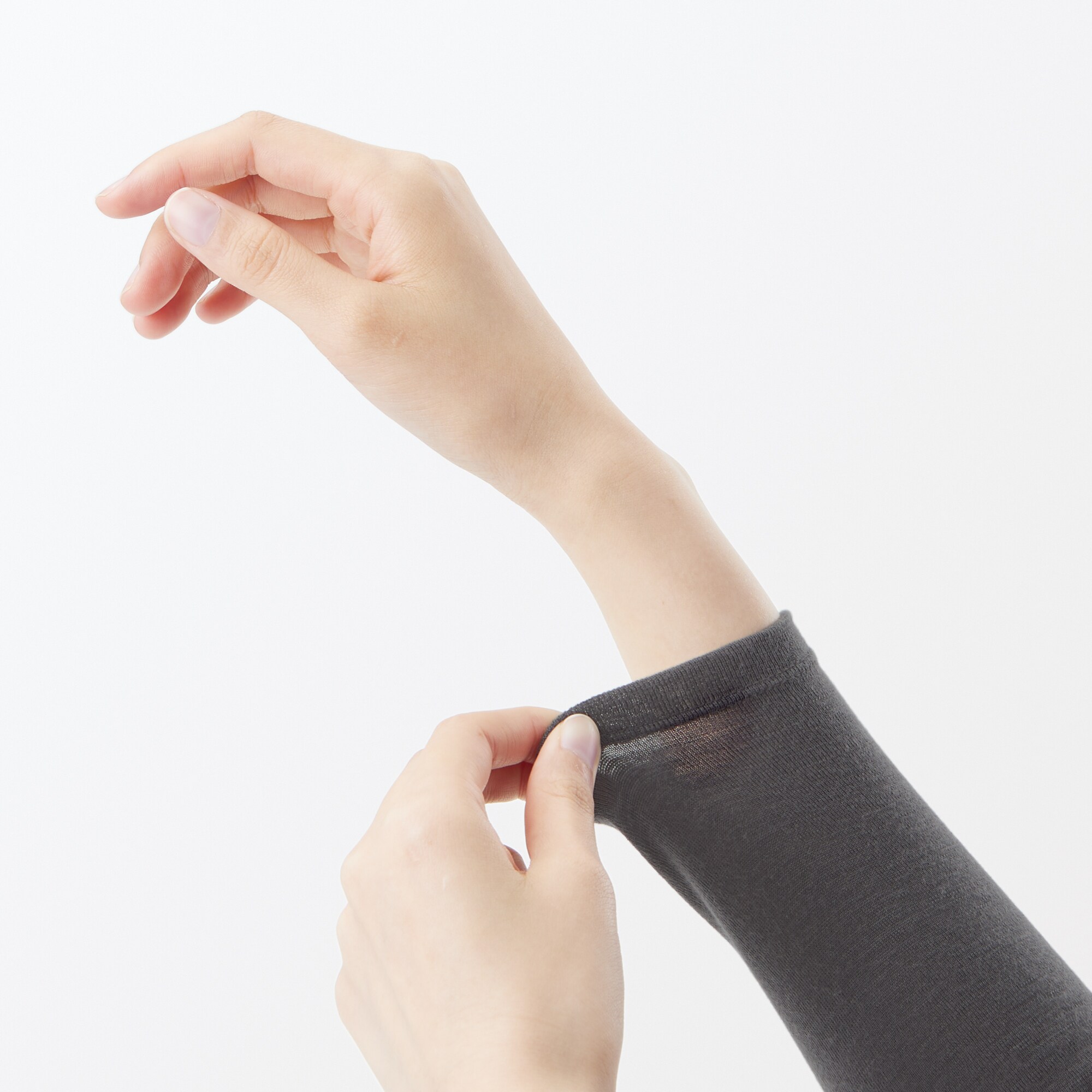 婦人　ウールクルーネック長袖Ｔシャツ