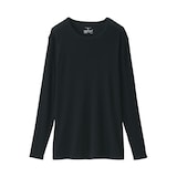 婦人　ウールクルーネック長袖Ｔシャツ