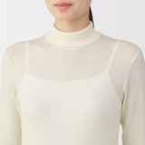 婦人　ウールタートルネック長袖Ｔシャツ