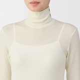 婦人　ウールタートルネック長袖Ｔシャツ