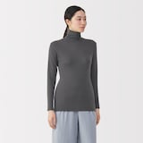 婦人　ウールタートルネック長袖Ｔシャツ