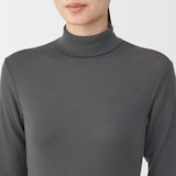 婦人　ウールタートルネック長袖Ｔシャツ