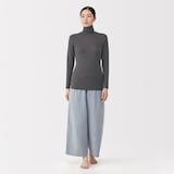 婦人　ウールタートルネック長袖Ｔシャツ