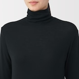 婦人　ウールタートルネック長袖Ｔシャツ