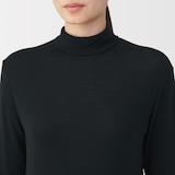 婦人　ウールタートルネック長袖Ｔシャツ