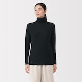 婦人　ウールタートルネック長袖Ｔシャツ