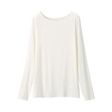 婦人　シアークルーネック長袖Ｔシャツ