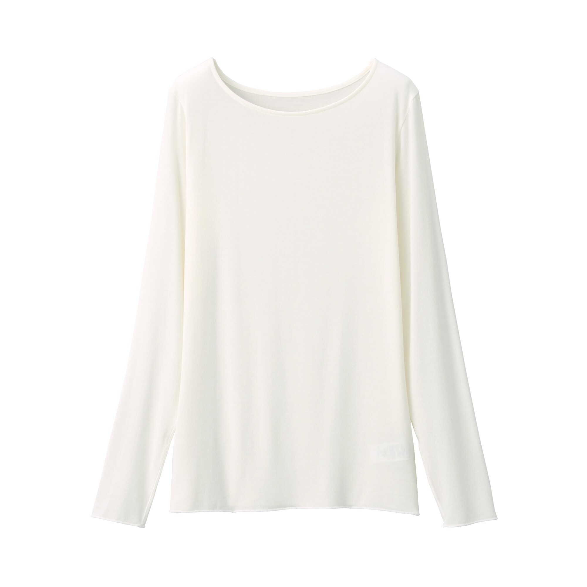 婦人　シアークルーネック長袖Ｔシャツ