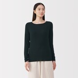 婦人　シアークルーネック長袖Ｔシャツ