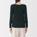 婦人　シアークルーネック長袖Ｔシャツ