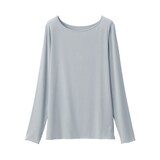 婦人　シアークルーネック長袖Ｔシャツ