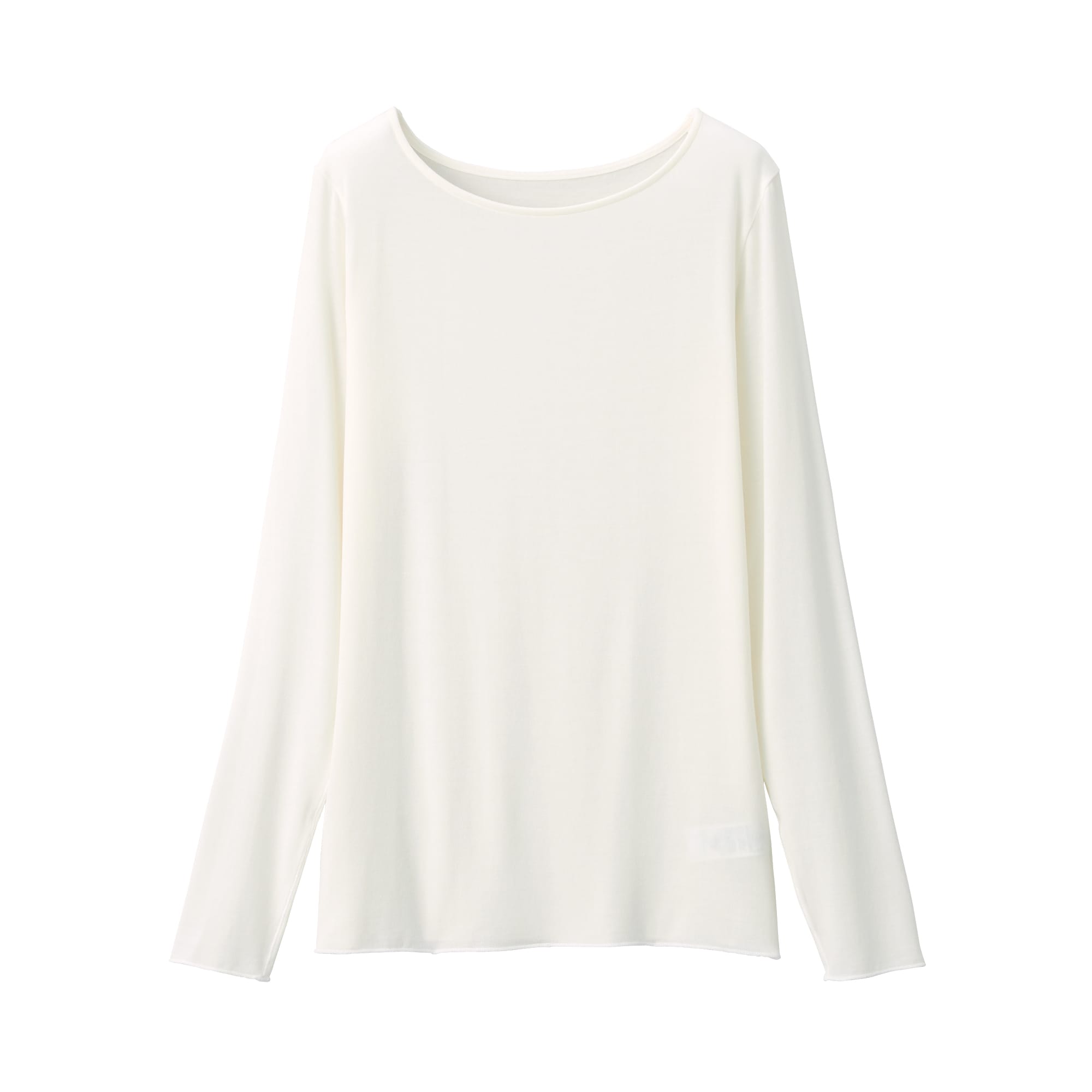 婦人　シアークルーネック長袖Ｔシャツ