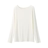 婦人　シアークルーネック長袖Ｔシャツ