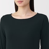 婦人　シアークルーネック長袖Ｔシャツ