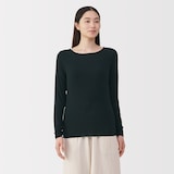 婦人　シアークルーネック長袖Ｔシャツ