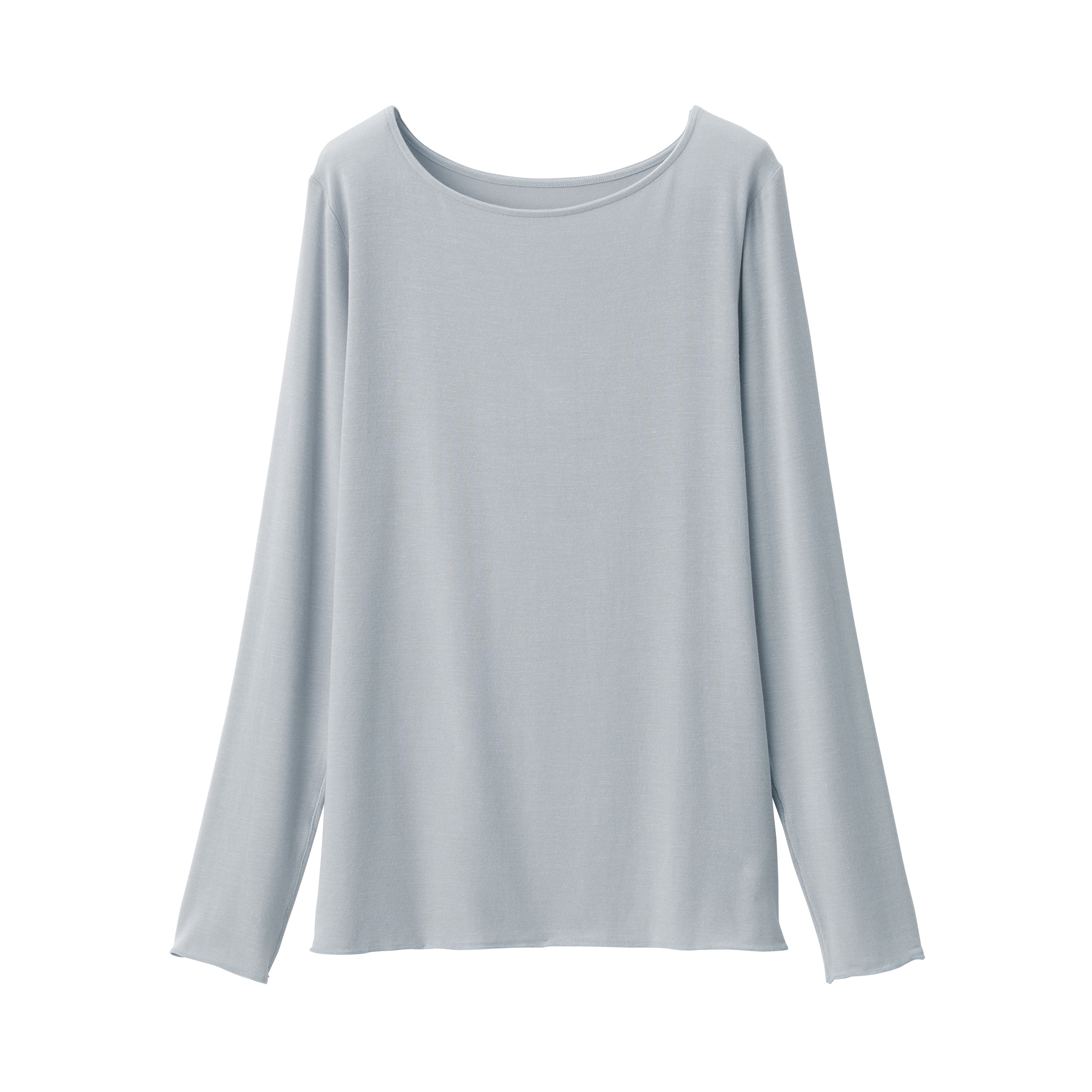 婦人　シアークルーネック長袖Ｔシャツ