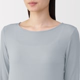 婦人　シアークルーネック長袖Ｔシャツ