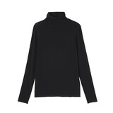 婦人　シアータートルネック長袖Ｔシャツ