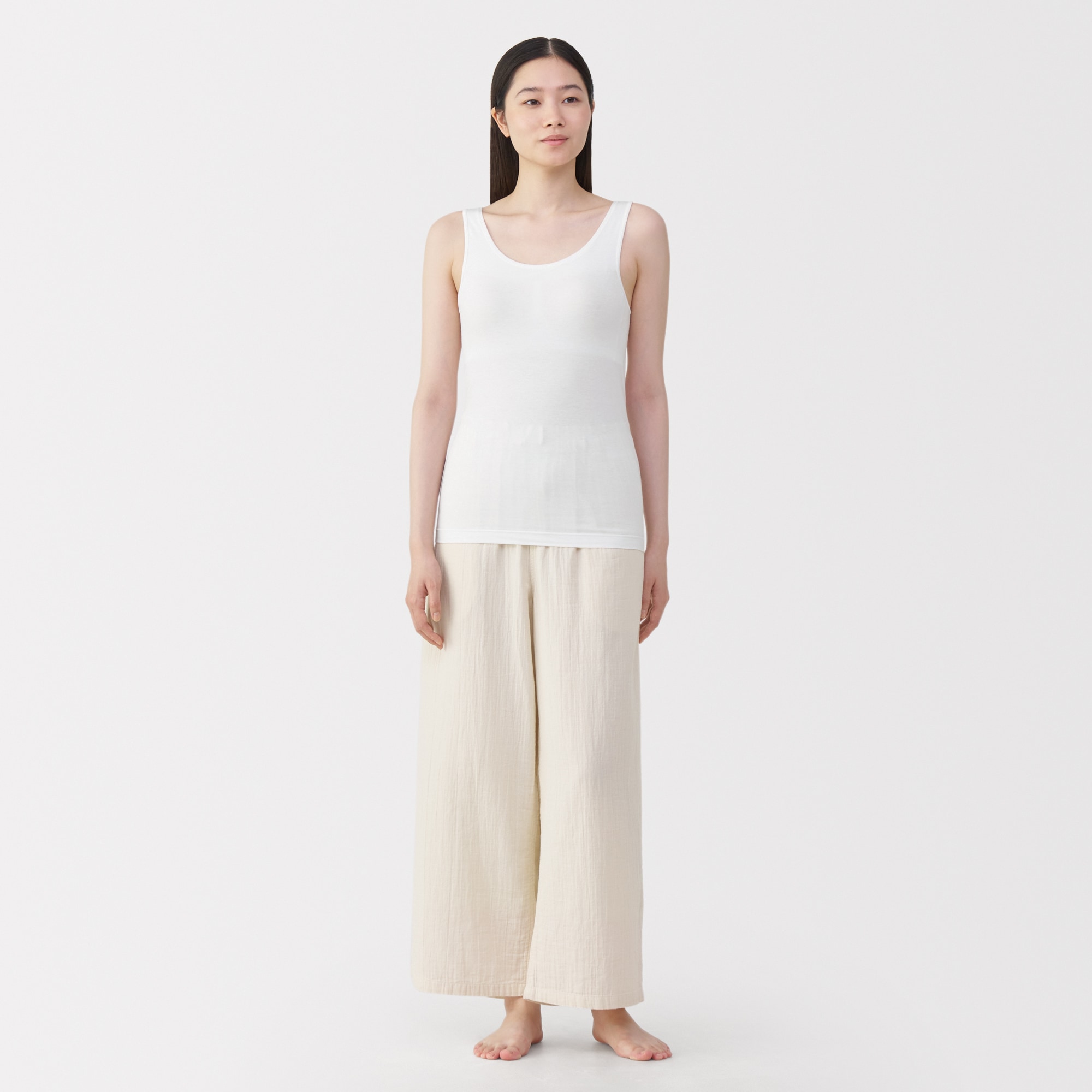 婦人 シルク混ブラタンクトップ | 無印良品