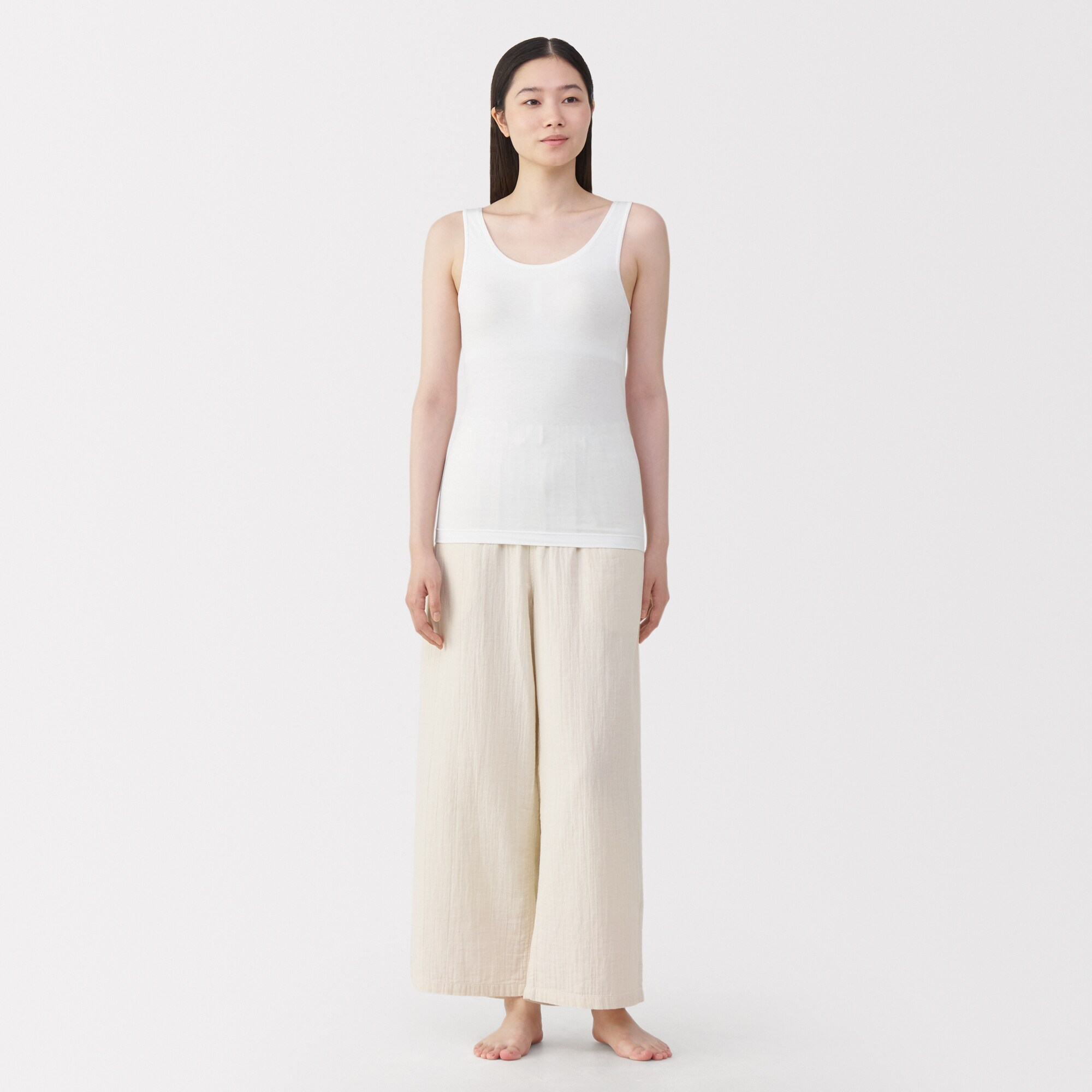 婦人 シルク混ブラタンクトップ | 無印良品