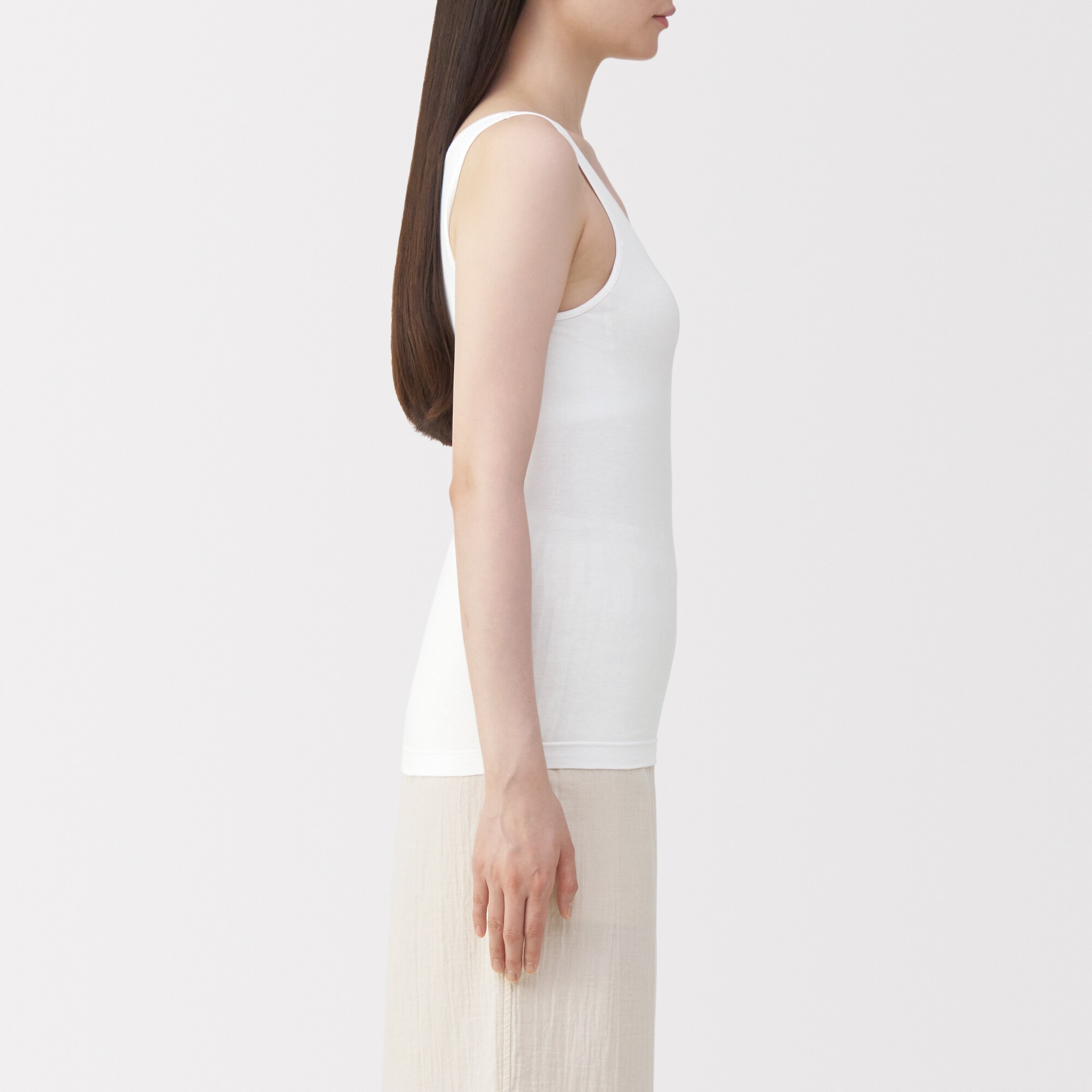 婦人 シルク混ブラタンクトップ | 無印良品