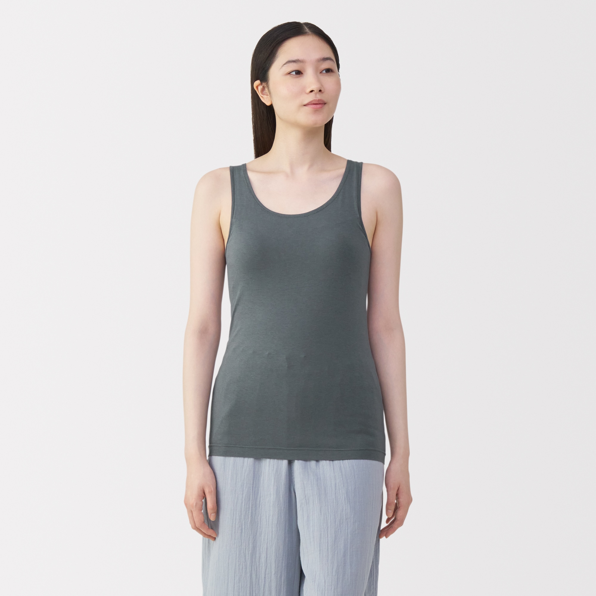 婦人　シルク混ブラタンクトップ