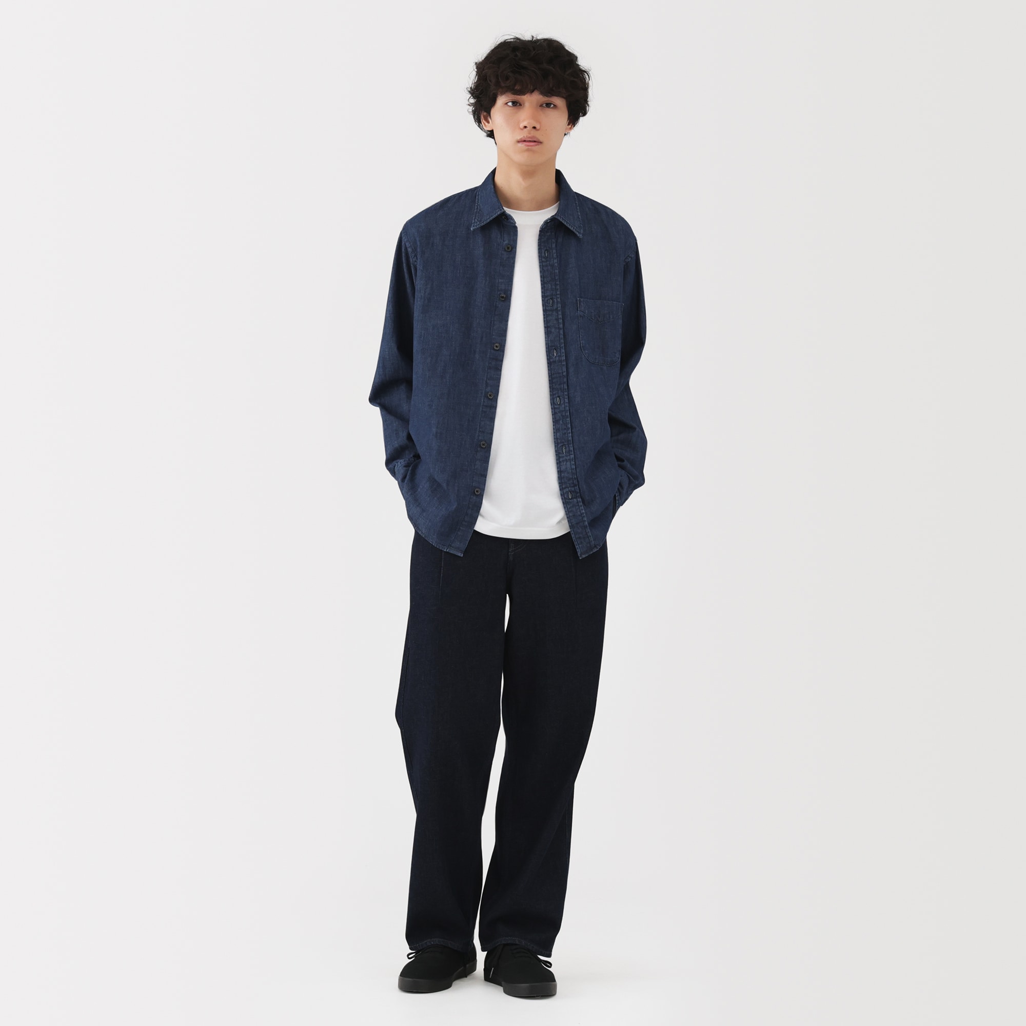 紳士 デニムシャツ | 無印良品